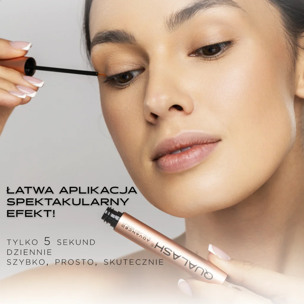 Zaawansowana odżywka do rzęs Qualash z peptydami i biotyną – intensywne odżywienie i wydłużenie rzęs